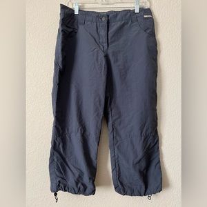 Jack Wolfskin Outdoor Belsen Capris Pants Grey 20” Inseam Women’s Medium Hiking